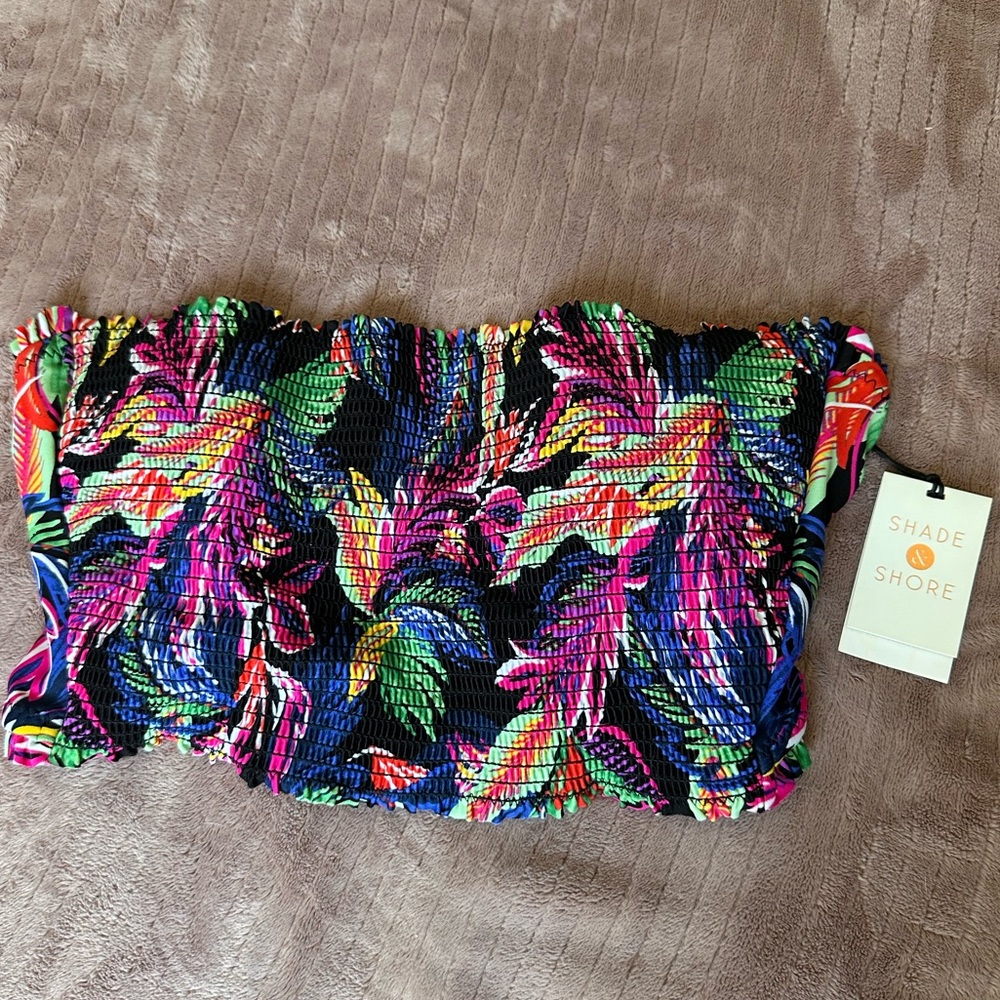 { Shade & Shore Vibrant Ruched Bikini Top }